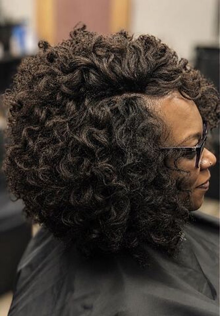 Curly crochet bob by Purpose